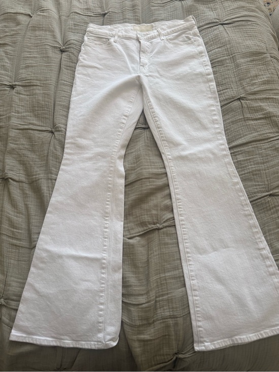MOTHER Denim - MOTHER White Denim Jeans with Copper Rivets